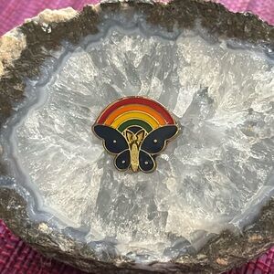 Rainbow Butterfly Pin